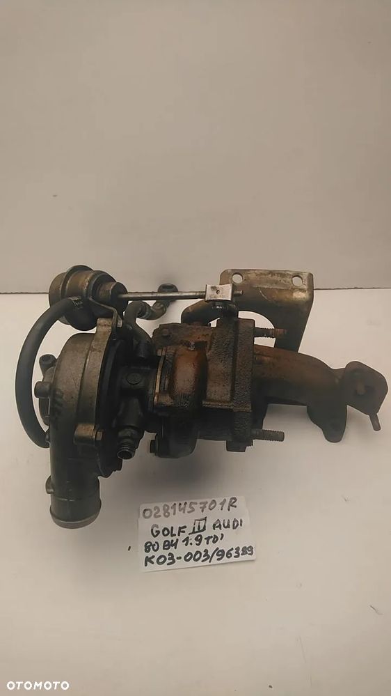 TURBOSPRĘŻARKA 1.9 TD 75KM GOLF III AUDI 80 PASSAT B4 028145701R K03-003 96389 - 5