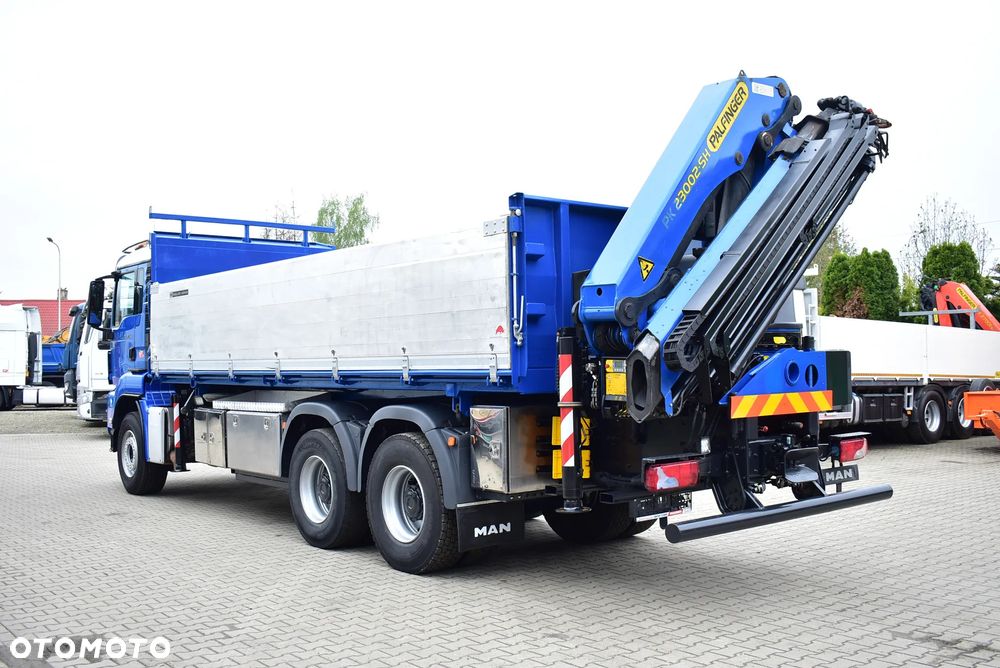MAN TGS 33.480 6x4 BL Wywrotka 6.70m. + Palfinger PK 23002 SH / 5 i 6 Funkcja/ Rotator/  Retarder/ Pilot/ Kipper/ Kiper/ Crane/ HDS/ Kran/żuraw/ Manipulator / Sprowadzony ! - 5