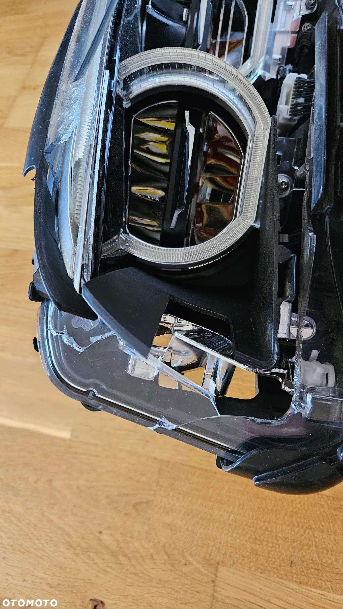 Reflektor lewy przód BMW F10 LCI Adaptive LED wersja USA uszkodzony - 6