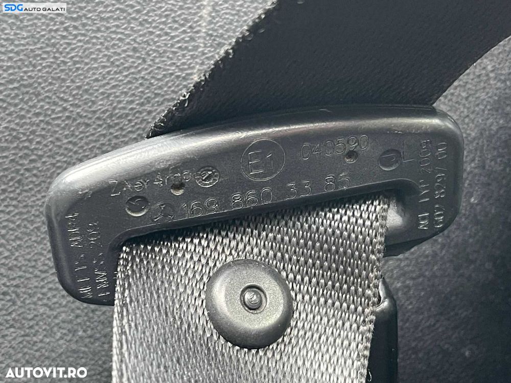 Centura Siguranta Stanga Fata Sofer Mercedes W245 Clasa B Class 2005 - 2012 Cod A1698603385 - 2