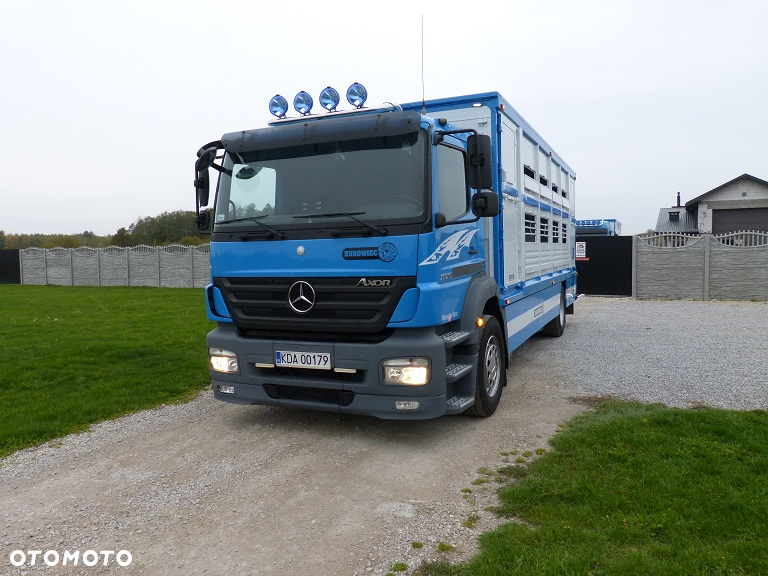 Mercedes-Benz AXOR 1829 DO ŻYWCA / ZWIERZĄT / BYDŁA Z WAGĄ / SUPER STAN / EURO 5 / DŁ. 7.50 M / CAŁY NA PODUSZKACH / DMC 18T!! - 2