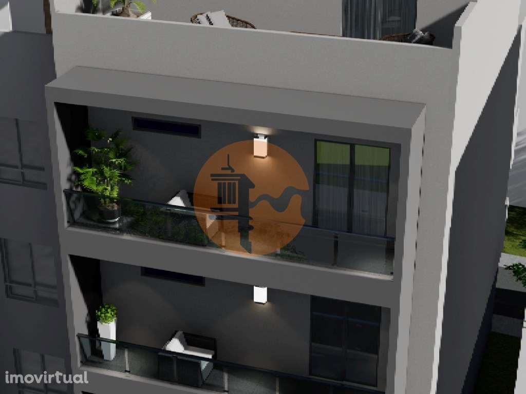 Duplex T3 vista mar a 50 metros da praia em construção - Grande imagem: 5/19