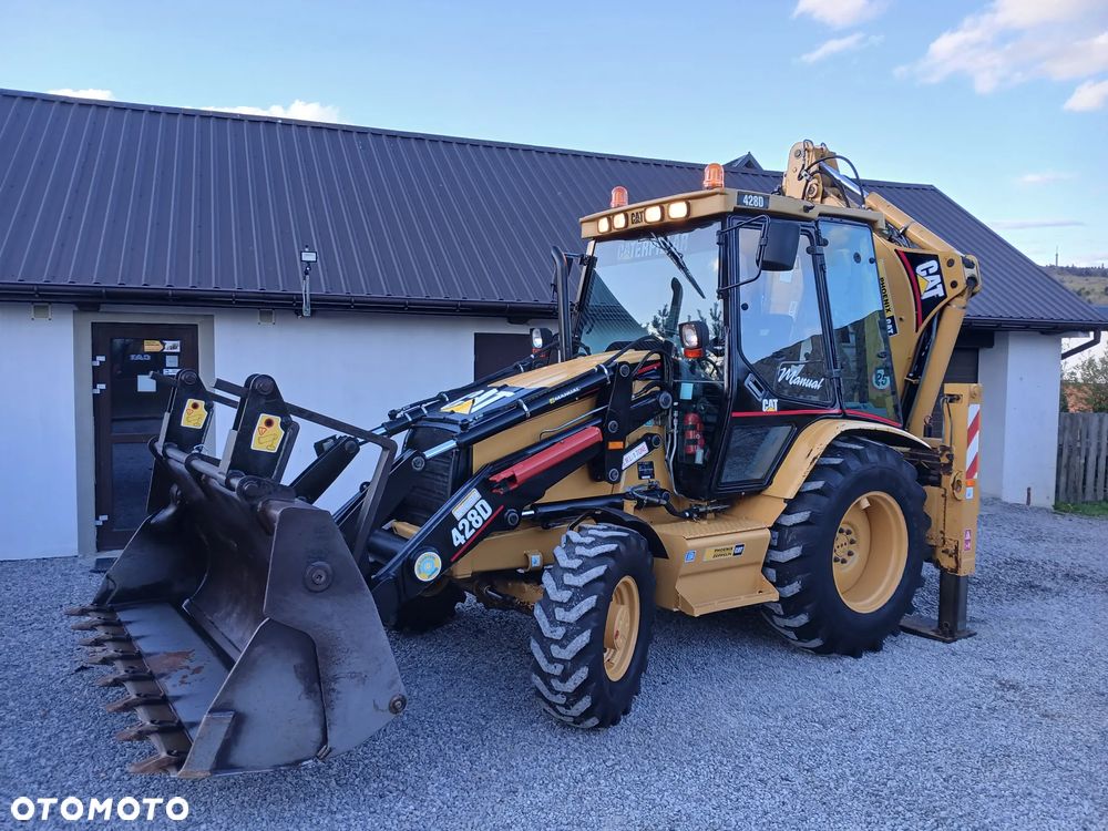 Caterpillar 428D/ORYGINAŁ/8200h!/2 ŁYŻKI - 27