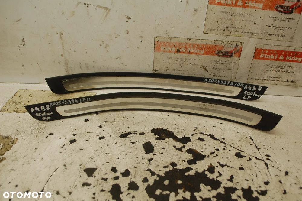 LISTWA PROGOWA WEWNĘTRZNA PRZÓD TYŁ LEWA PRAWA 8K0853373 8K0853374 8K0853375 8K0853376 AUDI A4 B8 SEDAN - 1