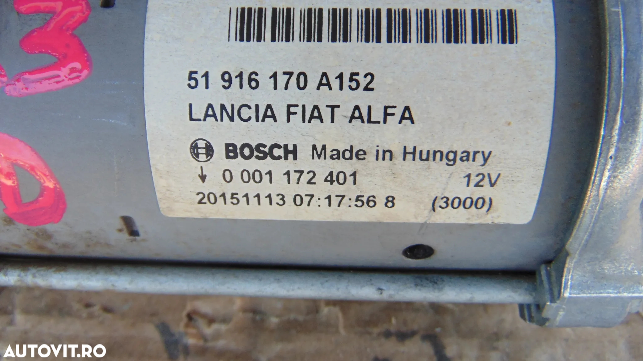 Electromotor Fiat 1.3 Tipo 500 500x 500c 500l panda punto evo aegea alfa romeo lancia 1.3 multijet - 2