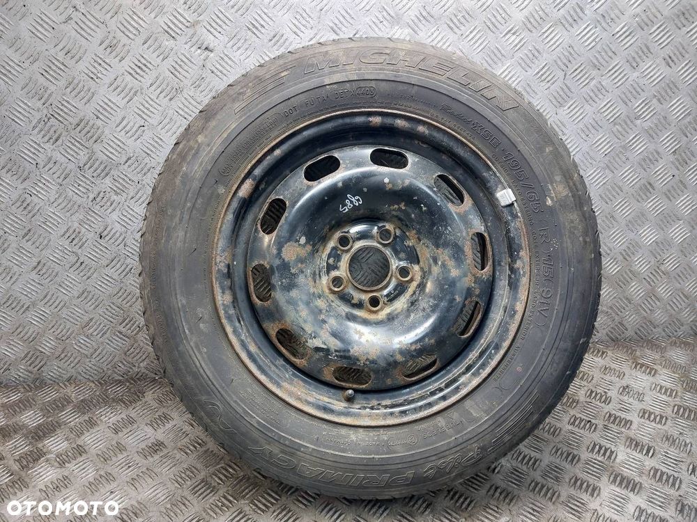 KOŁO FELGA OPONA ZAPAS 5x100 6Jx15 FI57,1 195/65R15 GOLF IV 1J0601027H - 1