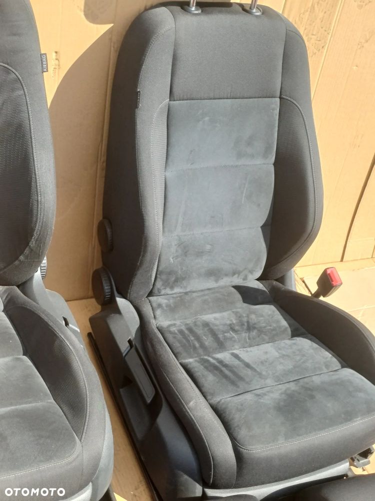 fotele kanapa oparcie tył Golf VI kombi welurowe grzane - 8