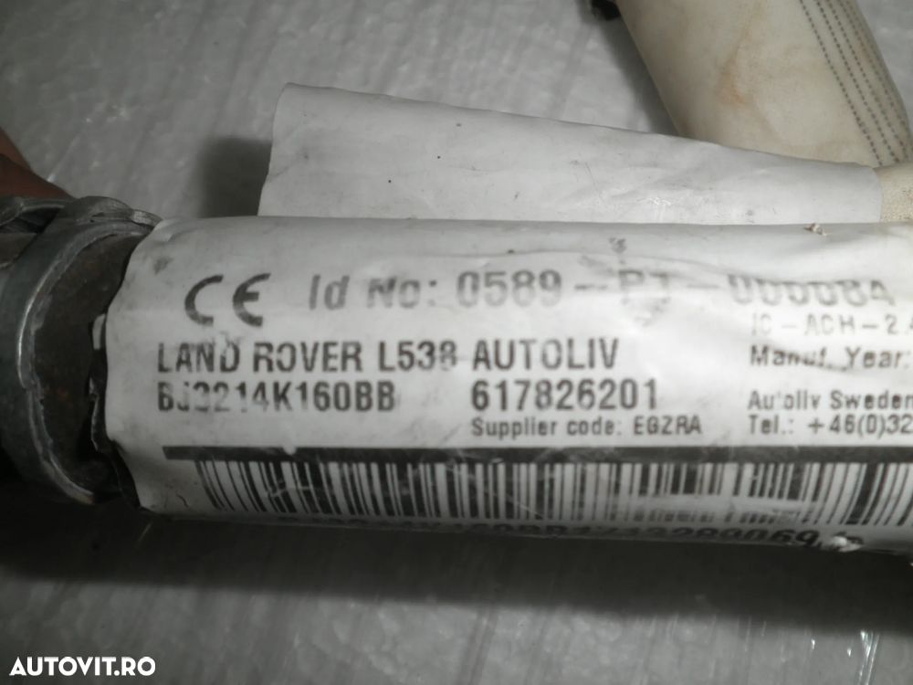 Airbag cortina stanga / dreapta Range Rover Evoque L538 BJ32-14K160-BB BJ3214K160BB BJ32-14K159-BB BJ3214K159BB - 4