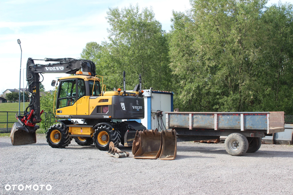 Volvo EW140D Rototilt Przyczepka Osprzęt Sprowadzona