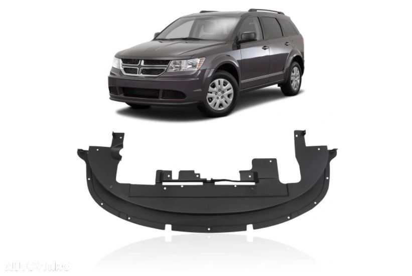 Spoiler bara protectie Dodge Journey (Jc), 2013-12.2020, model: Sport, SXT, cu capac bara, montare fata, (PP/PPE), RapidAuto - 1