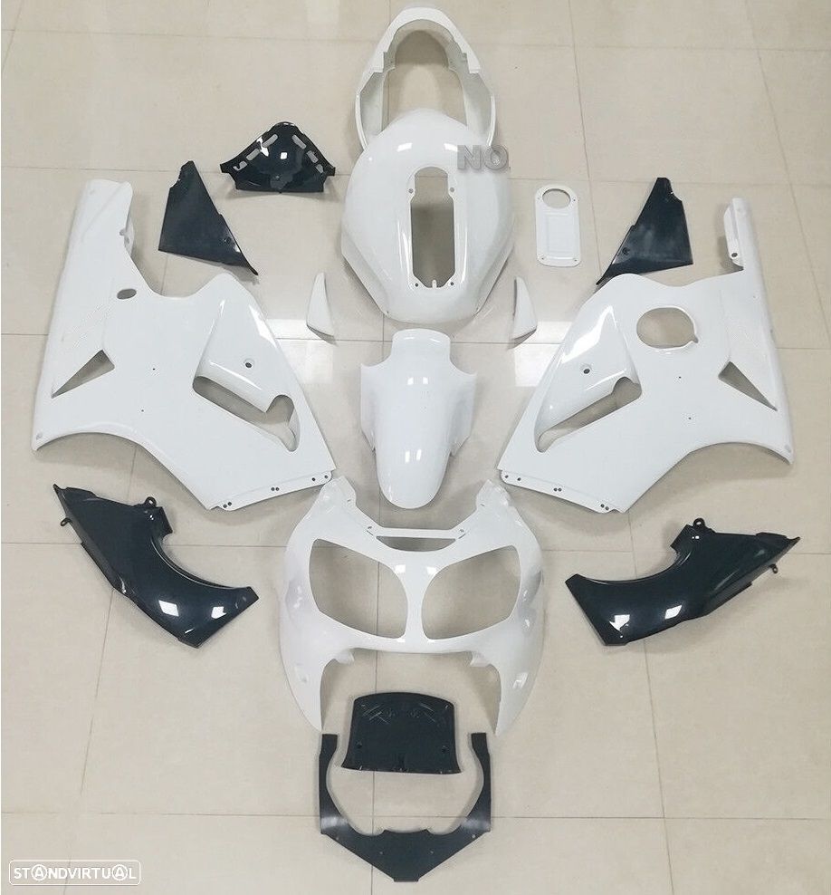kit carenagem kawasaki zx12r 2000 - 2001 sem pintura - 1