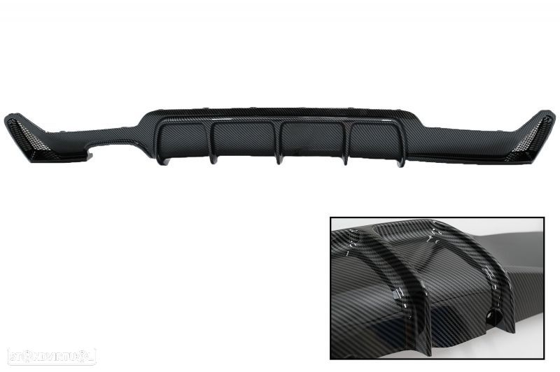 Difusor Bmw Série 4 F32 F33 F36 (2013 a 2019) Pintura de Carbono - 1