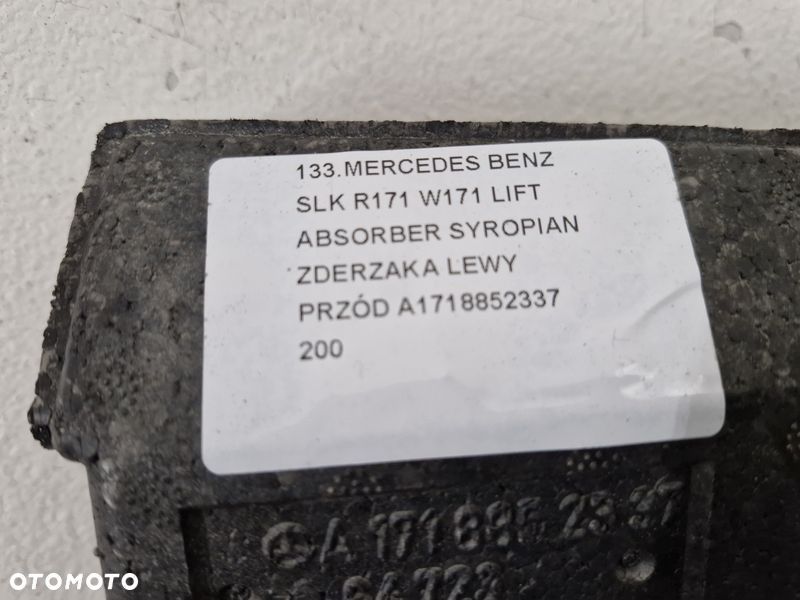 mercedes slk r171 w171 lift absorber styropian zderzaka lewy przód a1718852337 - 6