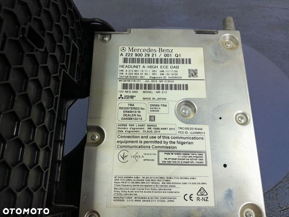 MERCEDES S W222 LIFT RADIO NAWIGACJA A2229002921 - 5