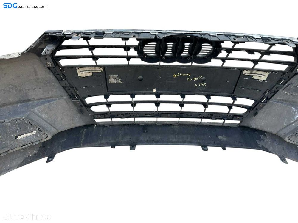 Bara Spoiler Fata Completa cu Grila si Emblema Audi A4 B8 B8.5 FL Facelift 2012 - 2015 Culoare LZ9Y [K3502] [K3503] - 10