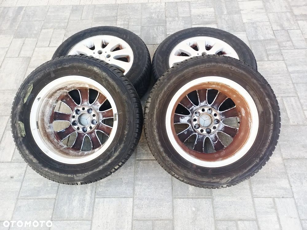 FELGI Z OPONAMI KOŁA ALUMINIOWE MERCEDES W169 R15 5X112 ET44 66,6 mm OPONY SEASONPROOF R15 195/65 WIELOSEZON NR17 - 10
