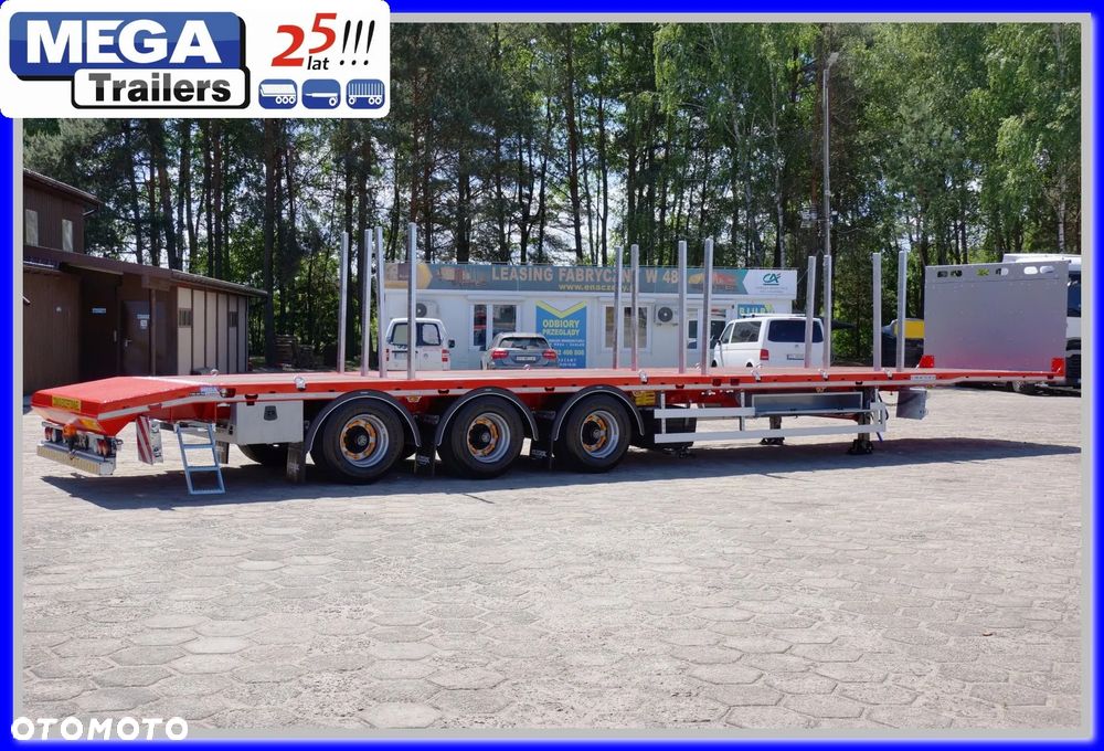 Inny PLATFORMA Mega osie 19,5 BPW, zamki kontenerowe, skos do najazdów !!! - 15
