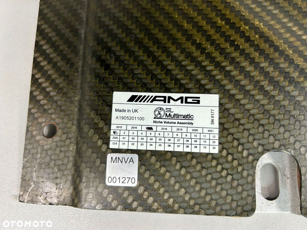 MERCEDES AMG GT 190 OSŁONA AKTYWNA POD SILNIK ZDERZAK OSŁONA CARBON - 15
