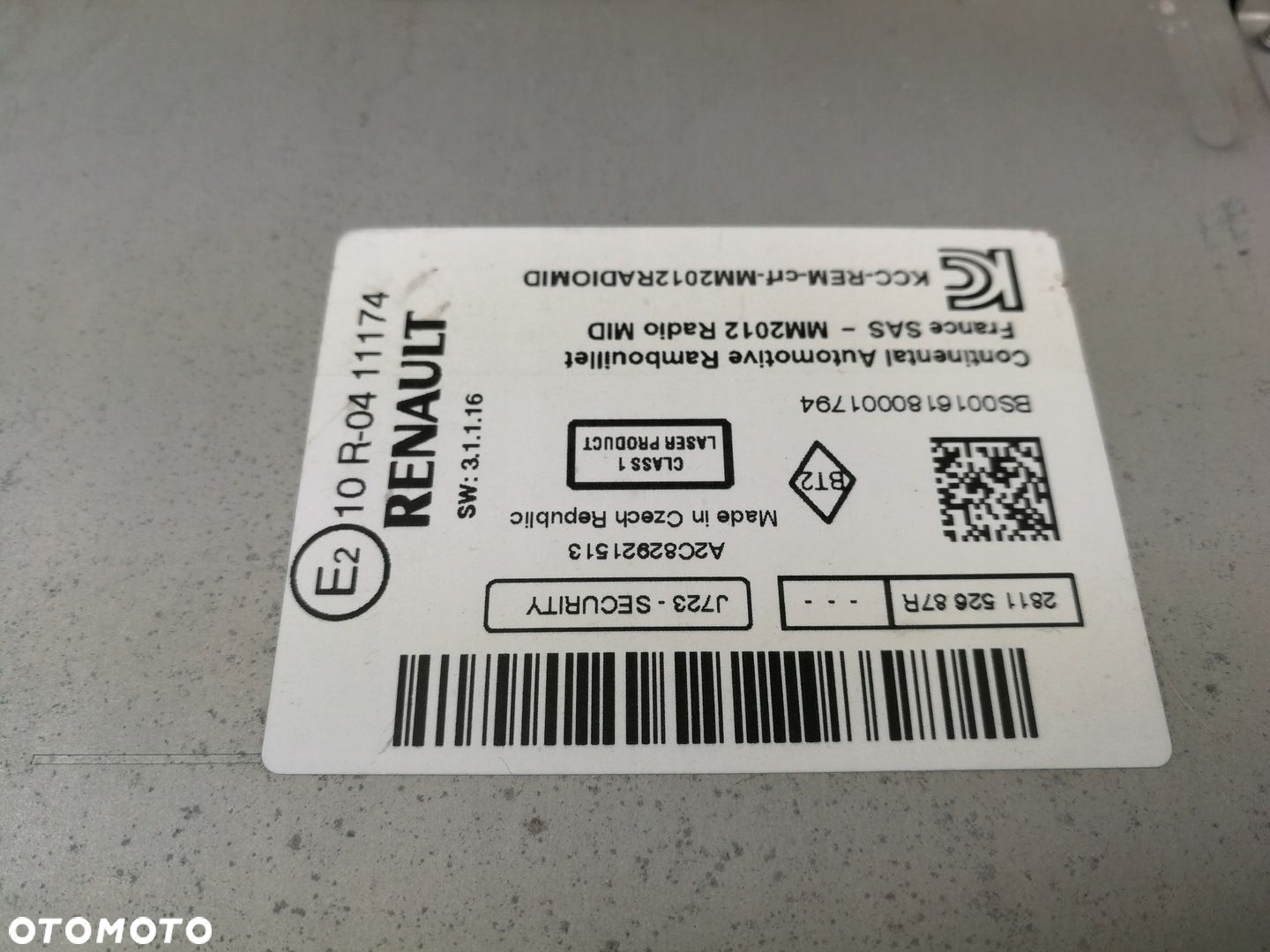 281152687R radio fabryczne navi CD bluetooth RENAULT KANGOO II 2 LIFT III - 7