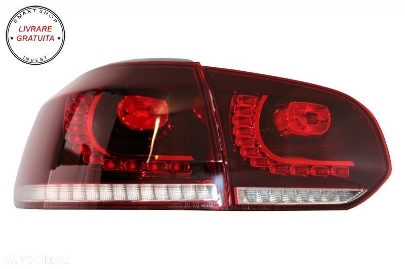 Faruri LED si Stopuri FULL LED VW Golf 6 VI (2008-2013) Facelift G7.5 Look Silver - livrare gratuita - 12