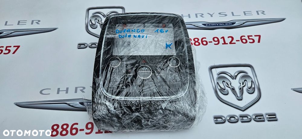 Dodge Durango III LIFT 2014-2017 Panel klimatyzacji AC Panel sterowania nawiewem Ramka wyświetlacza radia pod duży wyświetlacz DUŻE RADIO P68253735AH - 12