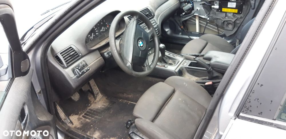 bmw e46 01- silnik 318i n47 dzwi maska klapa tył zderzak błotniki LAK SILBERGRAU METALIC - 5