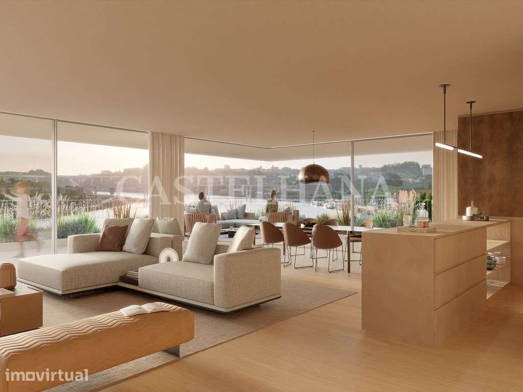 Apartamento T2 com vista rio e piscina privativa - Grande imagem: 2/21