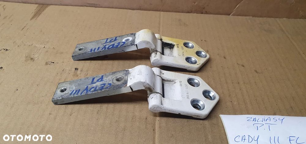 Zawiasy drzwi prawy tył dolny górny komplet VW Caddy III Lift 2K0827152C - 3