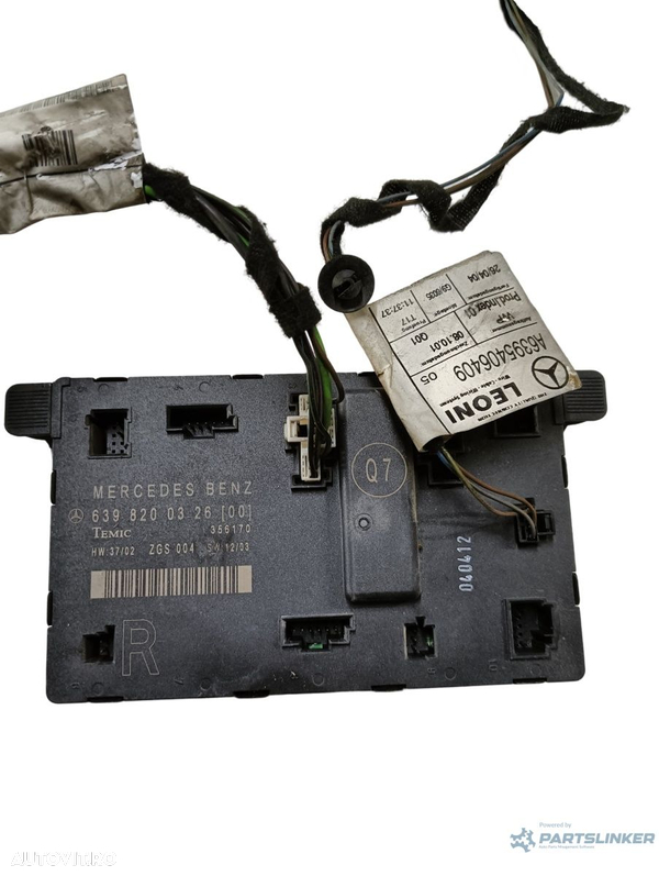 Modul de confort MERCEDES-BENZ VIANO W639 2003 - > 2.2 CDI 2.2 OM 646.980, OM 646.982 6398200326