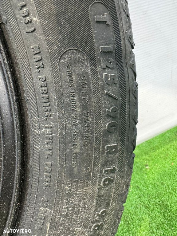 Roata rezerva slim mercedes benz 125/90 r16 5x112 - 3