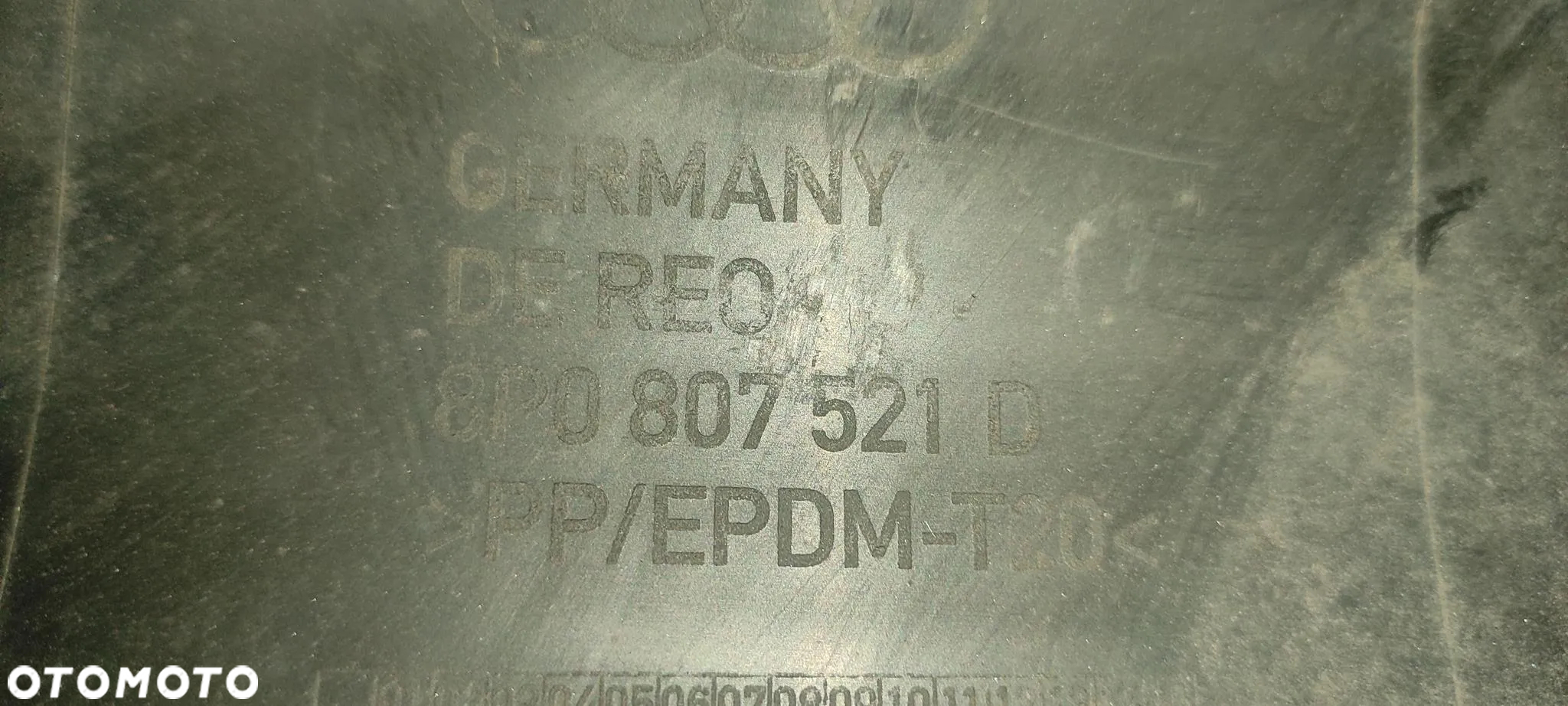 SPOILER ZDERZAKA TYŁ AUDI A3 8P 8P0807521D - 5