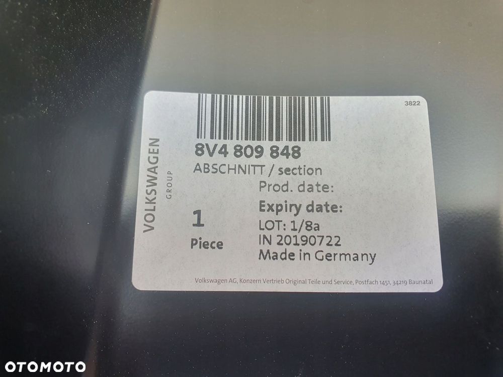 Próg poszycie prawe Audi A3 8V rok 13-20 Sportback - 4