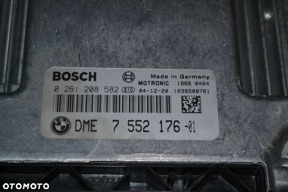 BMW E81 E87 E90 E91 2,0 N46B20B STEROWNIK KOMPUTER SILNIKA 0261208582 7552176 - 2
