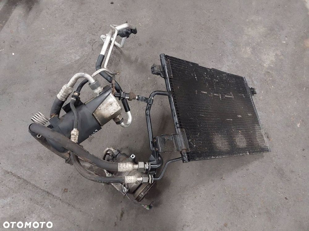 KOMPLETNA KLIMATYZACJA CHŁODNICA PRZEWODY KOMPRESOR PASSAT B5 1.8 20V - 10