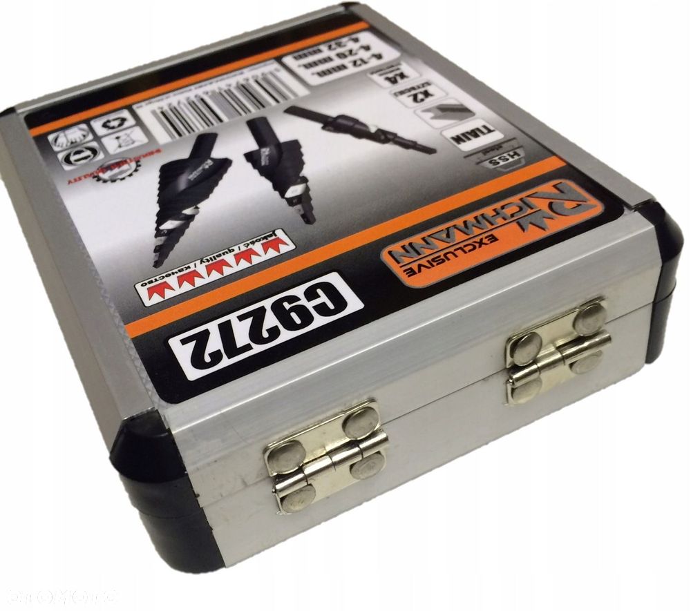 WIERTŁA STOPNIOWE SPIRALNE DO METALU 4-32 mm 3 szt - 7