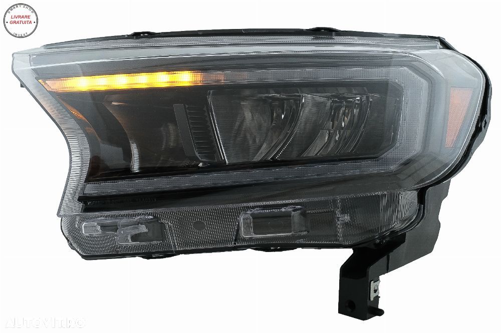 Faruri LED Light Bar Ford Ranger (2015-2020) LHD Negru cu Semnal Dinamic- livrare gratuita - 7