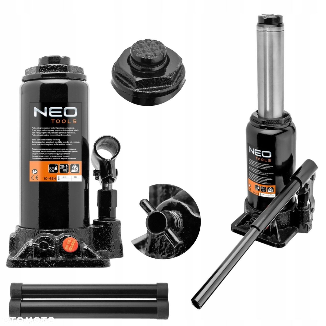 NEO PODNOŚNIK HYDRAULICZNY SŁUPKOWY LEWAREK Z SOLIDNEJ STALI 10T 10-454 - 1