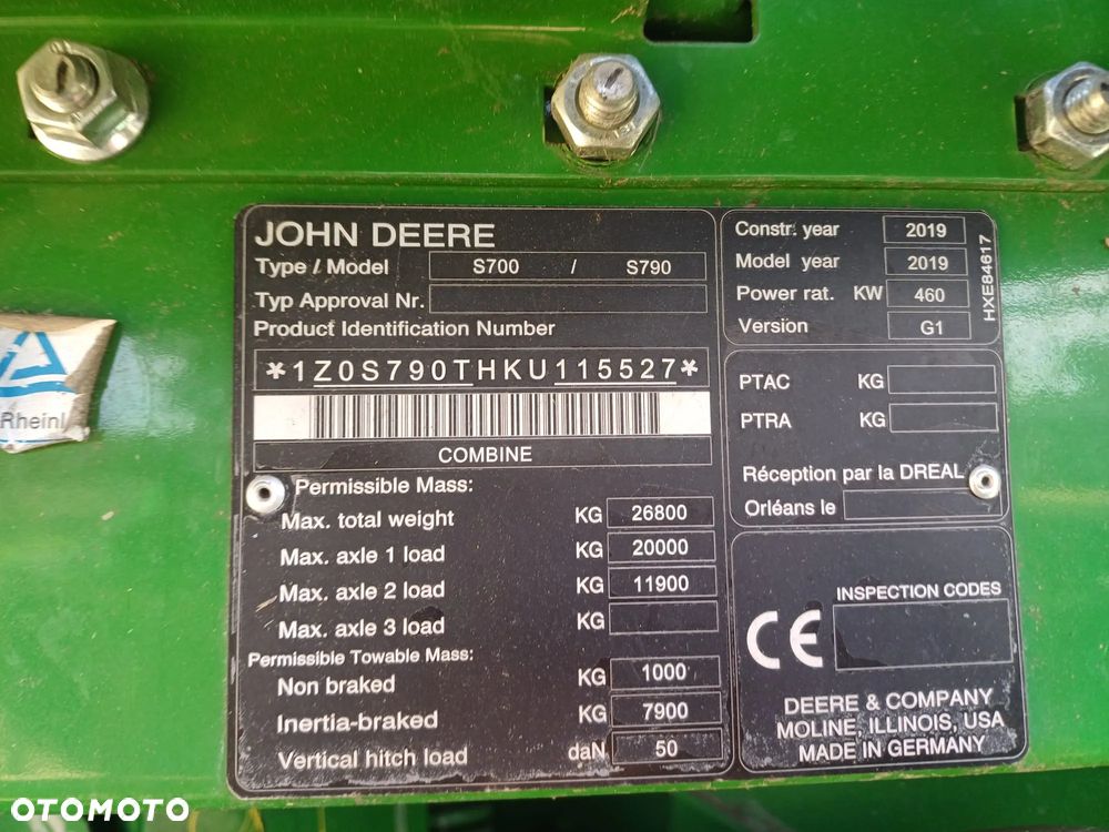 John Deere S790 - 4