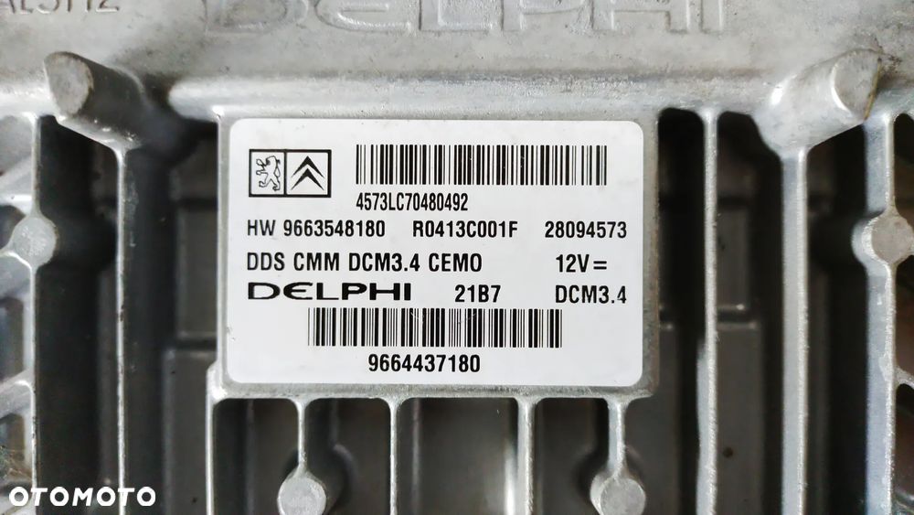 STEROWNIK PEUGEOT 407 2.0HDI  9663548180 - 2