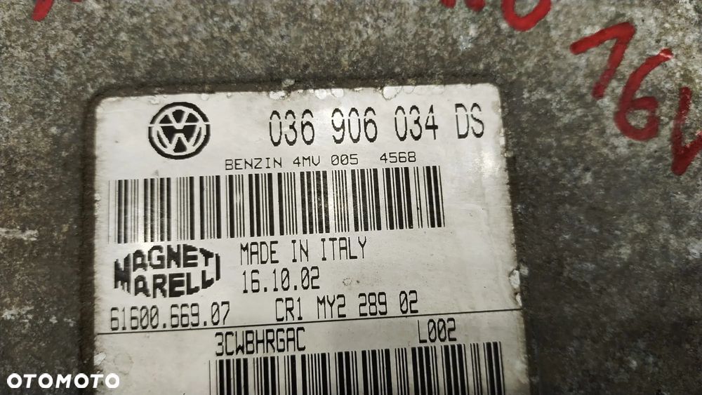 KOMPUTER STEROWNIK SILNIKA 036906034DS VOLKSWAGEN SEAT SKODA AUDI - 4