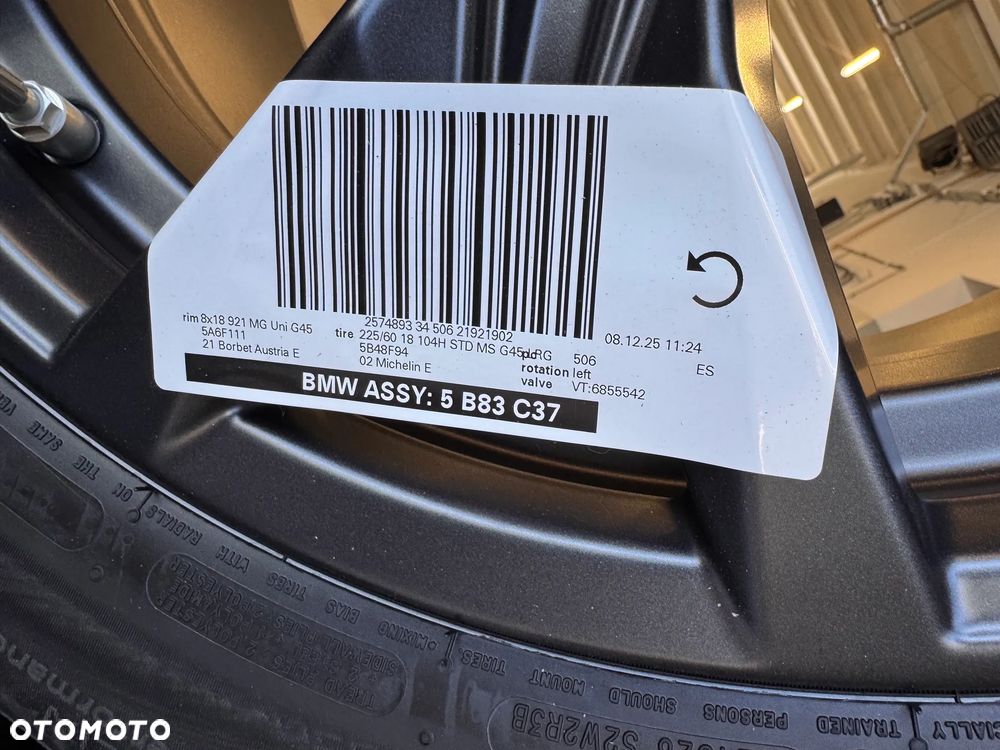 NOWE Oryginalne koła zimowe 18" Y Spoke 921 BMW X3 G45 225/60 R18 104H XL GREY - 3