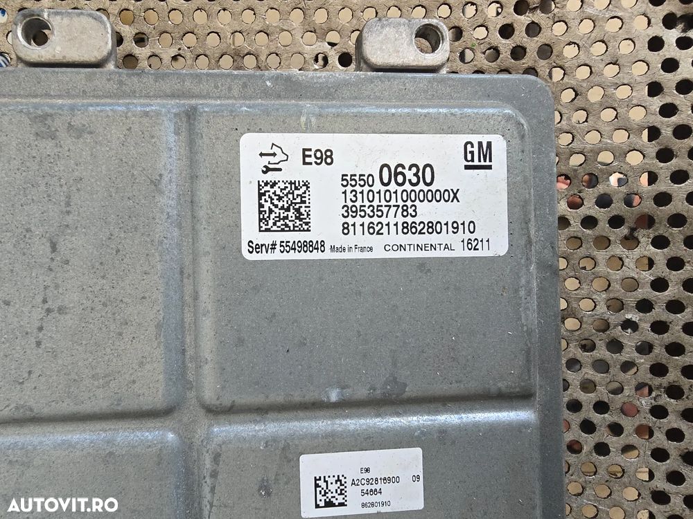 Calculator Motor ECU Opel Astra K 1.6 Cdti Motor B16DTH LVL Cutie Automata Opel K 6NLW Cod 55500630 - 6