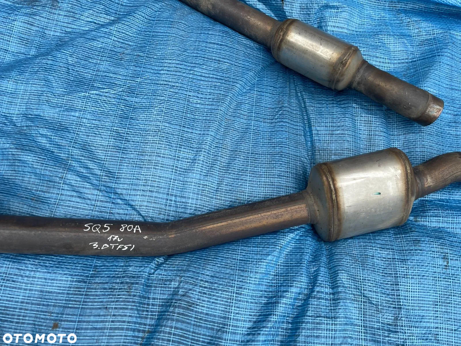 Audi SQ5 Q5 80A 3.0 TFSI / Katalizator Rura Tłumik / Prawa Lewa 80A253211A / ORYGINAŁ - 7