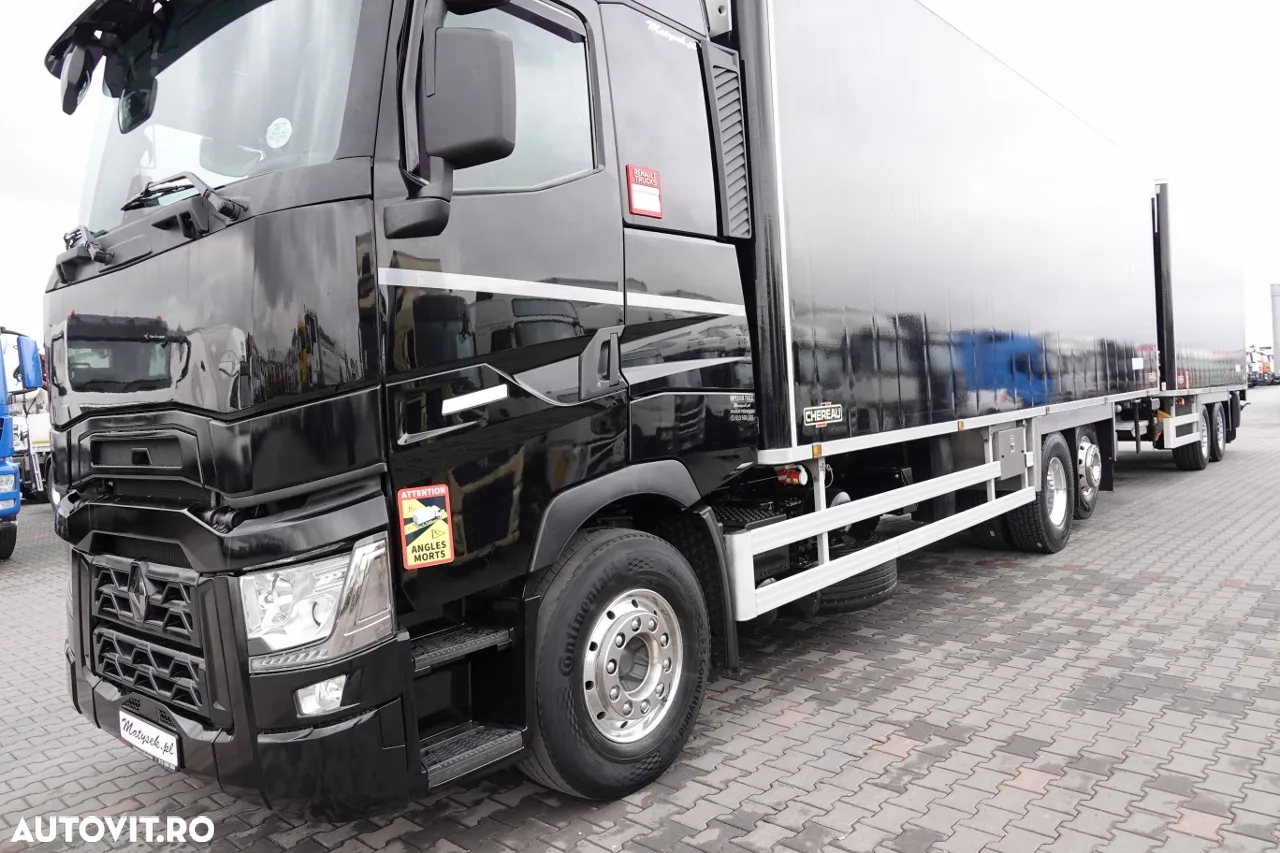 Renault T 480 / 6X2 / SET TANDEM - FRIGORIFER / TRANSPORT SUPRA 1150 MT / LIFTARE / + REMORCA CHERAU / ANVELOPE 100% / ALIEIE / SAF / DUPA CONTRACTUL DE SERVICE GOLDEN - 6