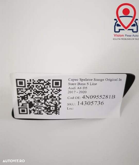 Capac Spalator Stanga Original In Stare Buna S Line Audi A8 D5 2017 20 - 5