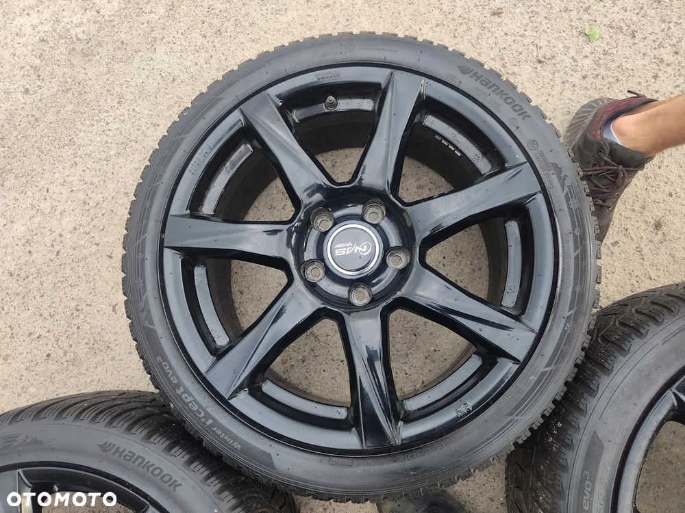 5x120 Czarne Felgi Aluminiowe Alufelgi 18 Koła Zimowe Zima Honda Odyssey Legend Pilot Acura MDX RL RLX TL TLX 6mm 20r. Legnica ALU-RAD 235/40 - 4