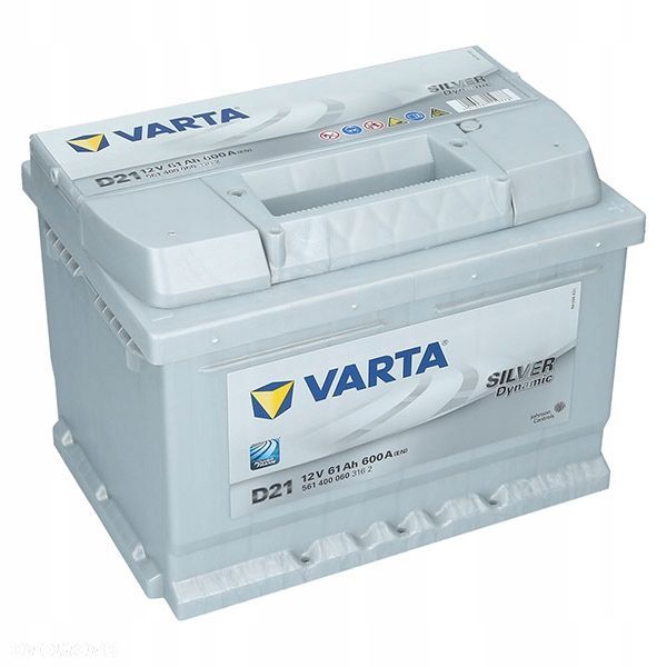 Akumulator Varta D21 12V 61Ah Silver Dynamic P - 14,3 kg - 1