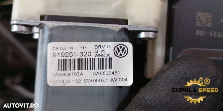 Motoras macara stanga spate 3AA959703A Volkswagen VW Passat B7 [2010 - 2