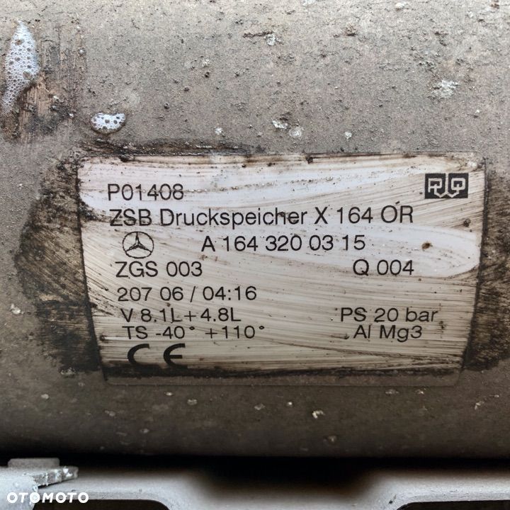 Mercedes ML GL 164 pompa Air matic zawieszenia rozdzielacz  miech zbiornik - 7