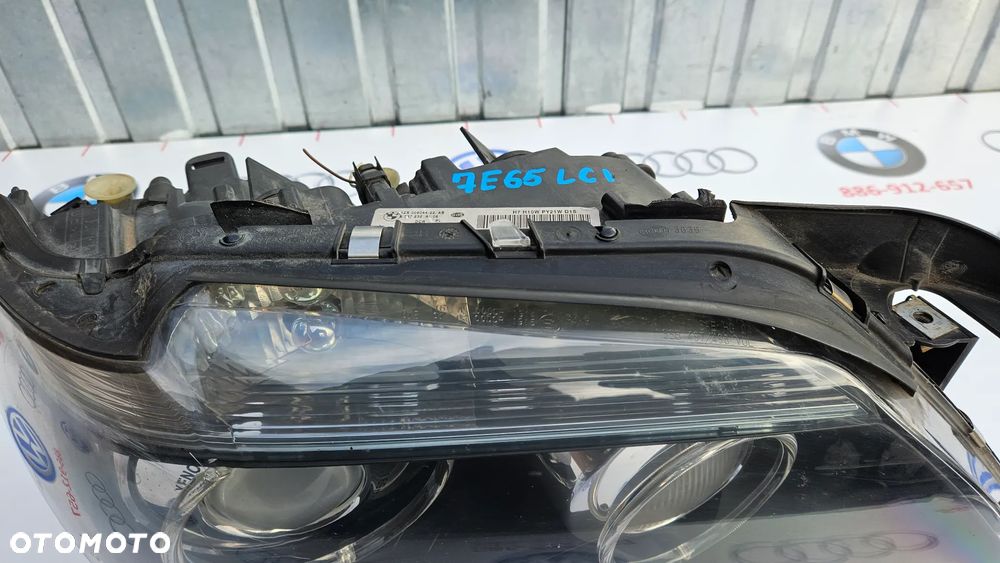 BMW 7 E65 LIFT Reflektor prawy Lampa prawa DYNAMIC XENON 6937232 Europa - 12